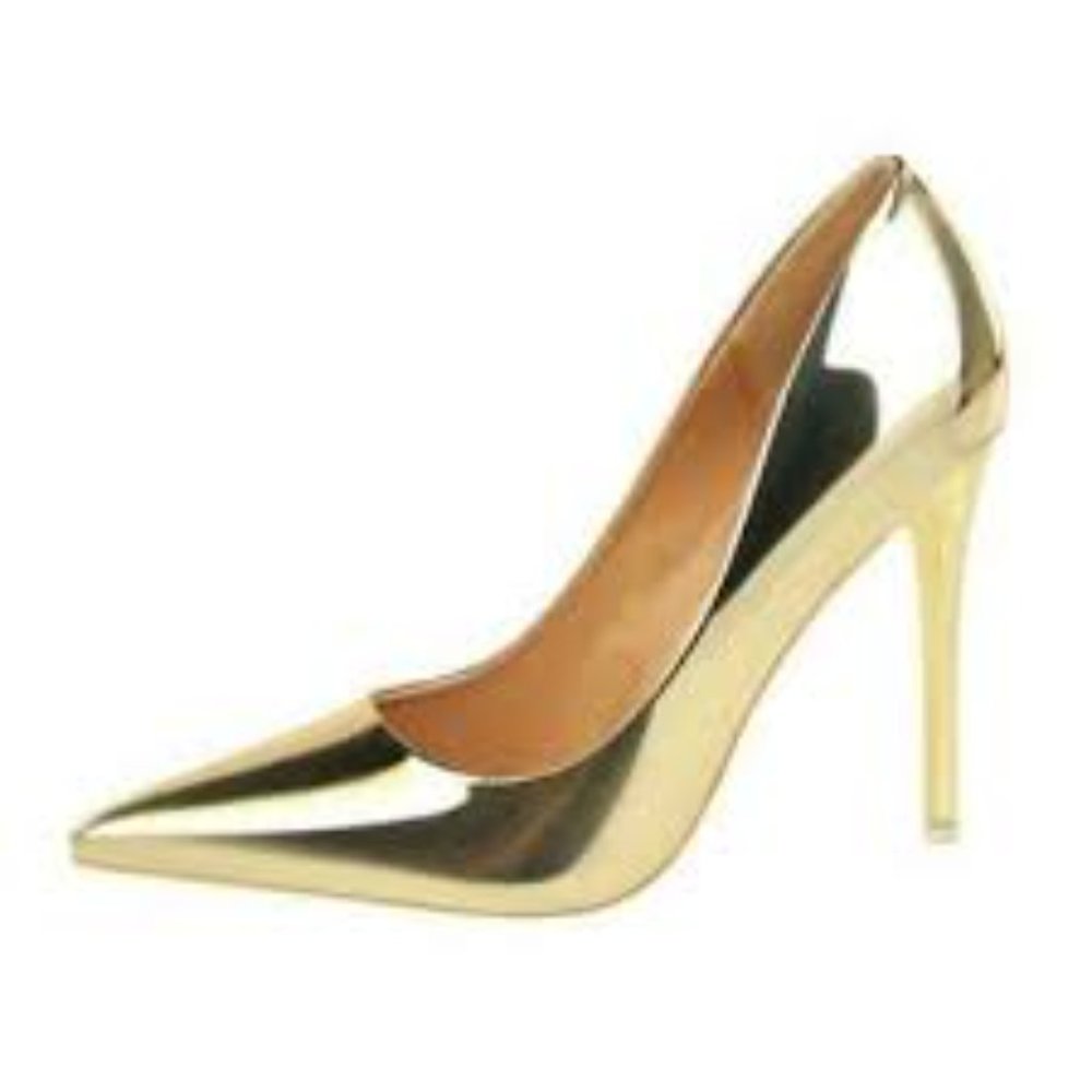 Gold Stiletto Heels - Picture 6 of 7